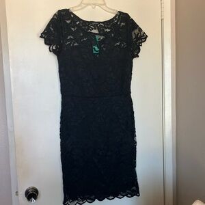 Elegant Black Lace Dress